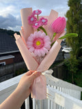Various Colors Surprise Pipe Cleaner Flower Bouquet Handmade in Auckland