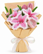 Everlasting Pink Fluffy Lily Bouquet