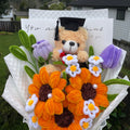Everlasting Graduation Teddy and Sunflower Bouquet