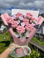 Handmade Pink Rose Bouquet — original 1